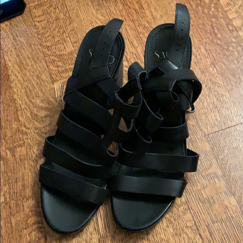 Black heels.